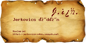 Jerkovics Ödön névjegykártya